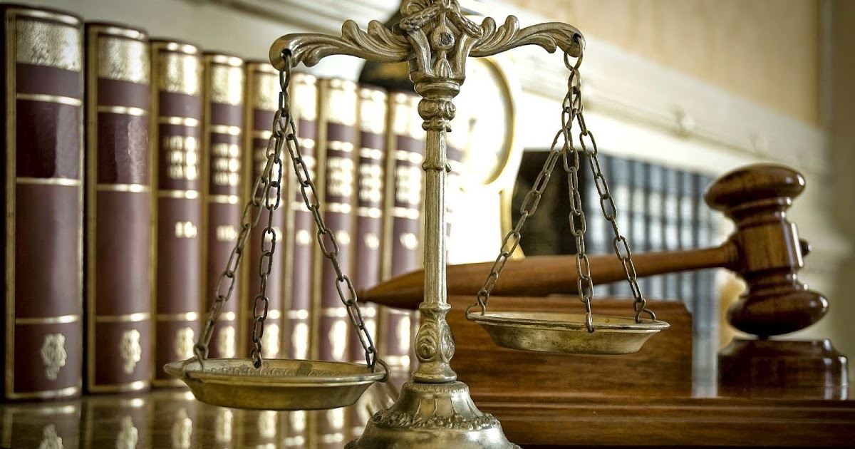 Legal Code Books, Gavel, and Scales of Justice